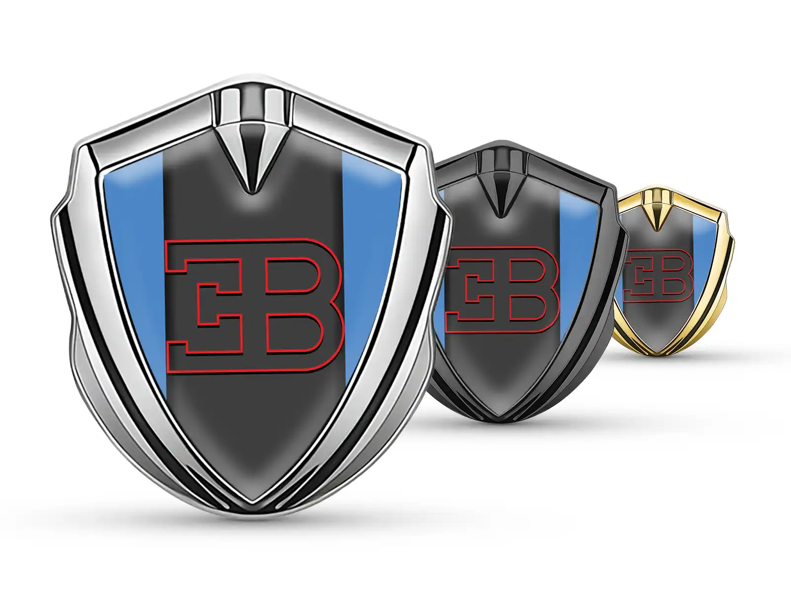 Bugatti Emblème Bombé Métal Tuning Design Éclat Max
